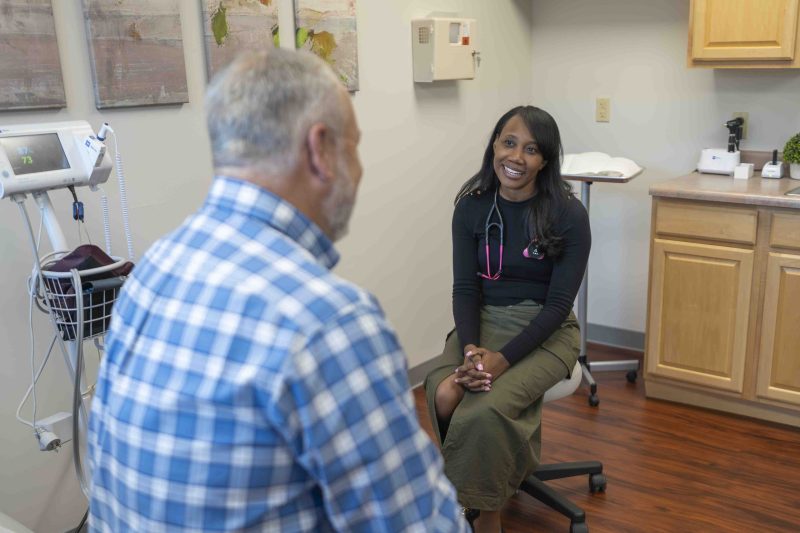Dr. Watson caring for patient in Elizabethtown